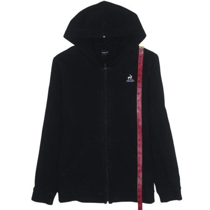 Mens UK Size L le coq sportif Black Full Zip Hoodie