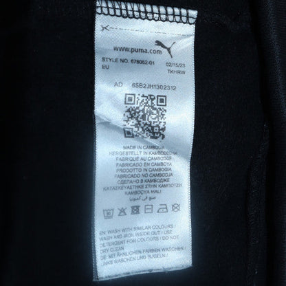 Puma Boys Black Full Zip Fleece Hoodie 16 Years Sports Logo Sweatshirt