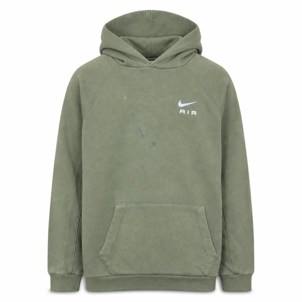 Front view of Nike boys’ green hoodie xl pullover fleece hooded sweatshirt
