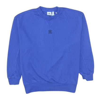 Womens UK Size 10 adidas Blue Pullover Sweatshirt