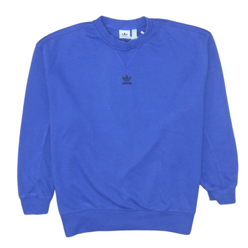 Womens UK Size 10 adidas Blue Pullover Sweatshirt