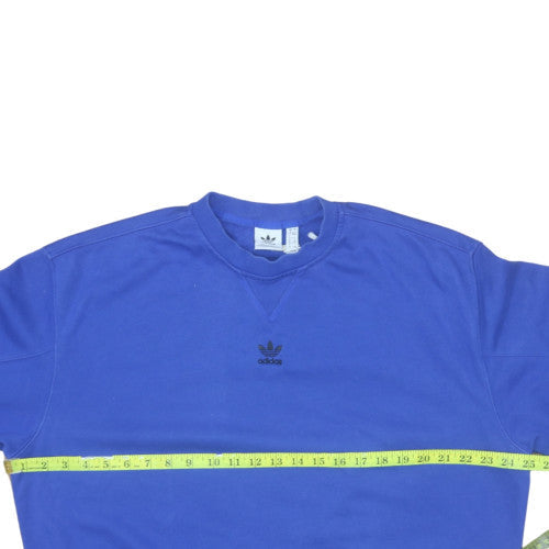 Womens UK Size 10 adidas Blue Pullover Sweatshirt