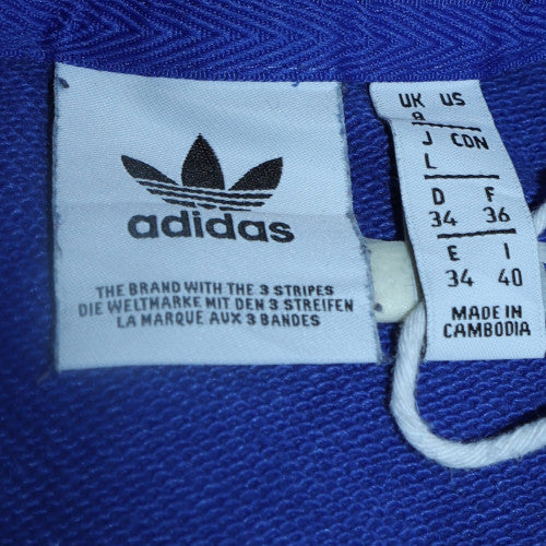 Womens UK Size 10 adidas Blue Pullover Sweatshirt