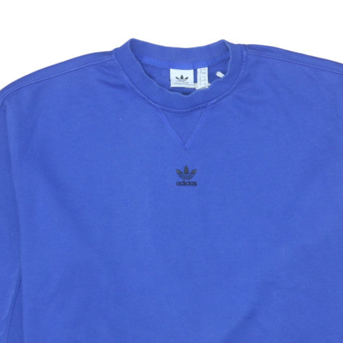 Womens UK Size 10 adidas Blue Pullover Sweatshirt
