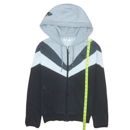 Womens UK Size 12 adidas Grey Full Zip Hoodie