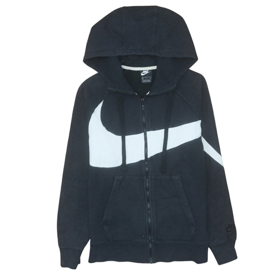 Womens UK Size S Nike Black Full Zip Hoodie