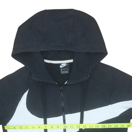 Womens UK Size S Nike Black Full Zip Hoodie