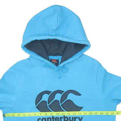 Mens UK Size M Canterbury Blue Pullover Hoodie