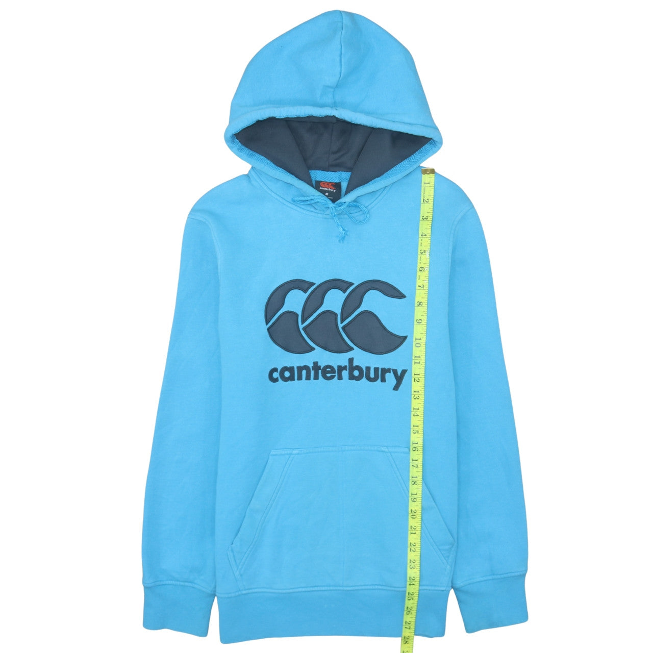 Mens UK Size M Canterbury Blue Pullover Hoodie