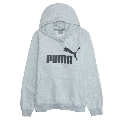Womens UK Size XL PUMA Grey Pullover Hoodie