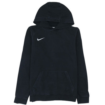Nike Boys Black XL Pullover Fleece Hoodie with Logo and Kangaroo Pocket