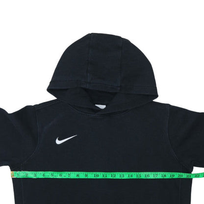 Nike Boys Black XL Pullover Fleece Hoodie with Logo and Kangaroo Pocket