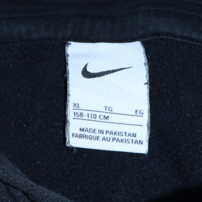 Nike Boys Black XL Pullover Fleece Hoodie with Logo and Kangaroo Pocket