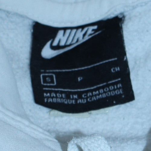 Womens UK Size S Nike White Pullover Hoodie