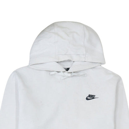 Womens UK Size S Nike White Pullover Hoodie