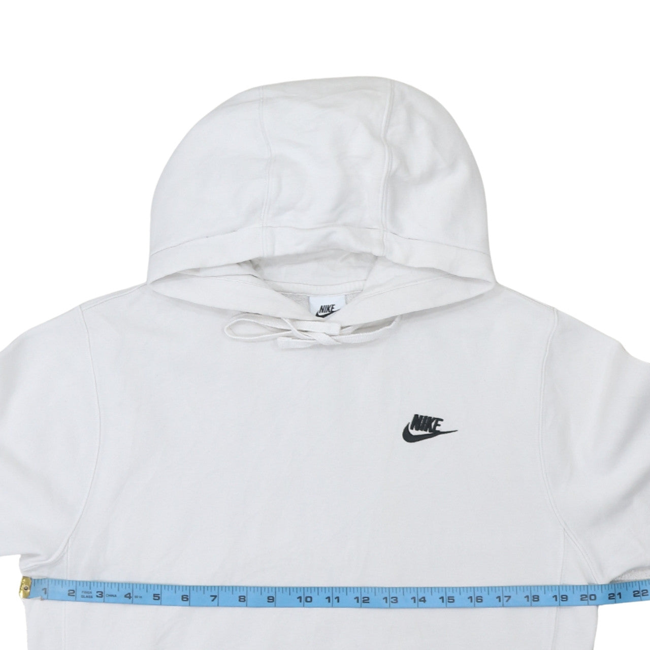Womens UK Size XS Nike White Pullover Hoodie