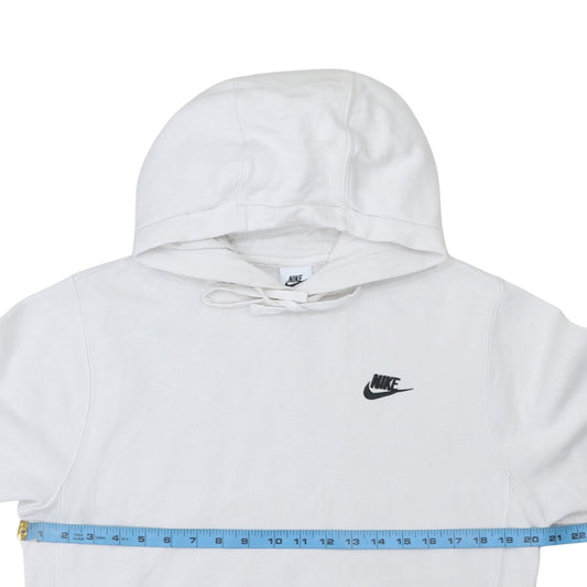 Womens UK Size XS Nike White Pullover Hoodie