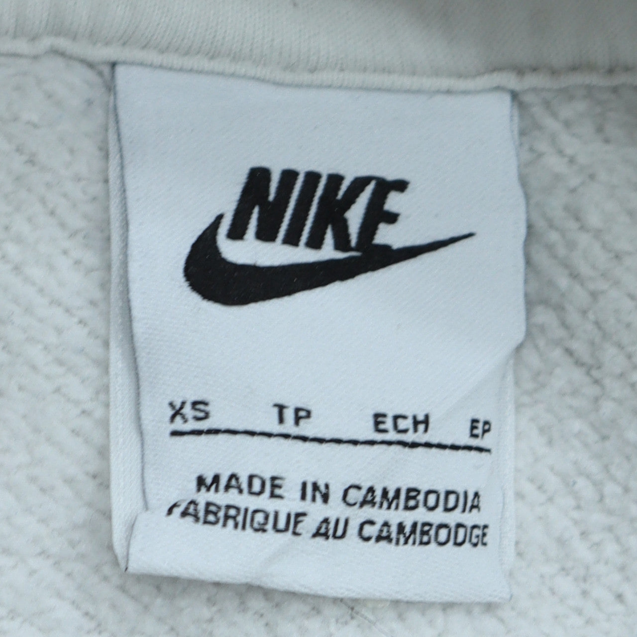 Womens UK Size XS Nike White Pullover Hoodie