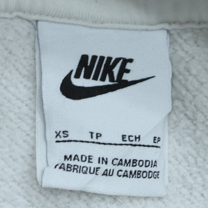 Womens UK Size XS Nike White Pullover Hoodie