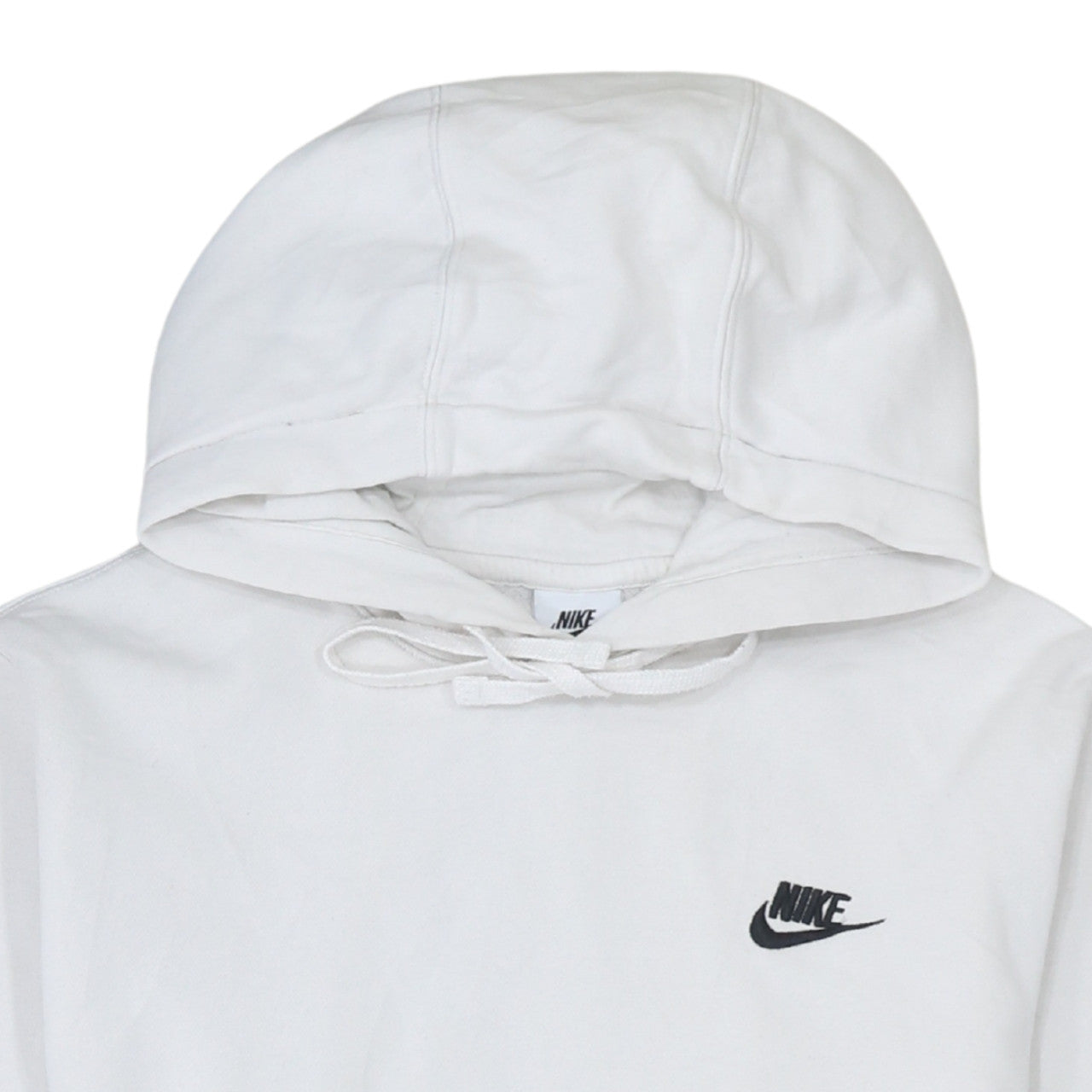 Womens UK Size XS Nike White Pullover Hoodie