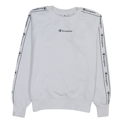 Womens UK Size S Champion White Pullover Sweatshirt