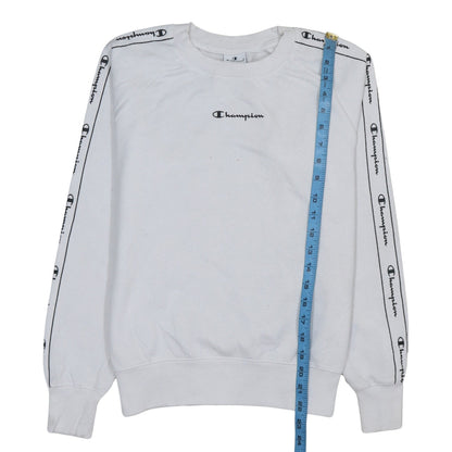 Womens UK Size S Champion White Pullover Sweatshirt