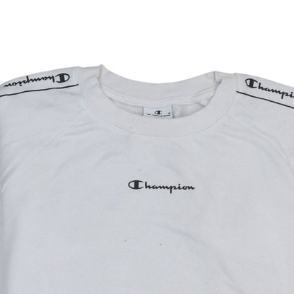 Womens UK Size S Champion White Pullover Sweatshirt