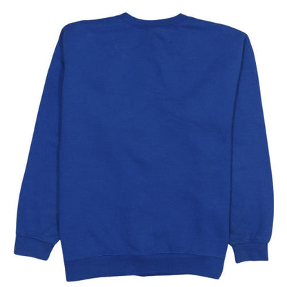 Mens UK Size L Gildan Blue Pullover Sweatshirt