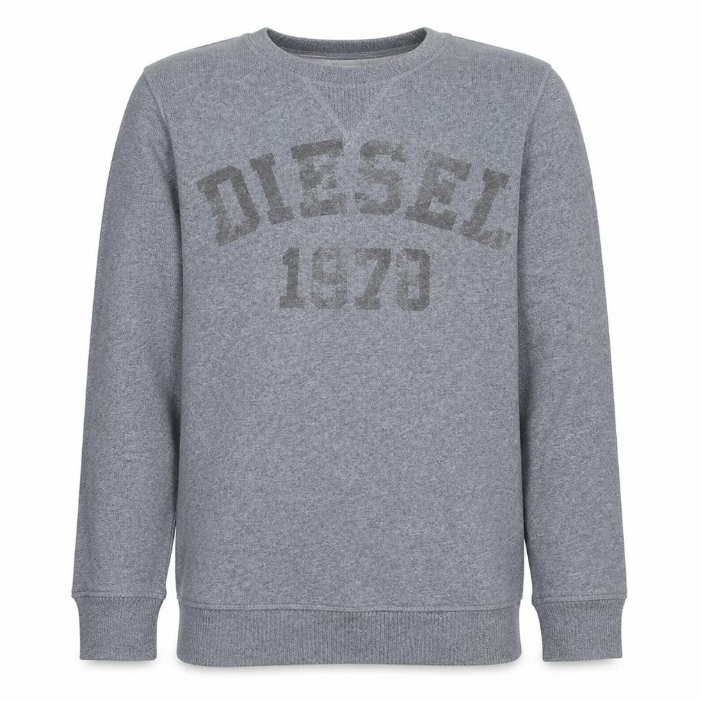 Mens UK Size S Diesel Grey Pullover Sweatshirt