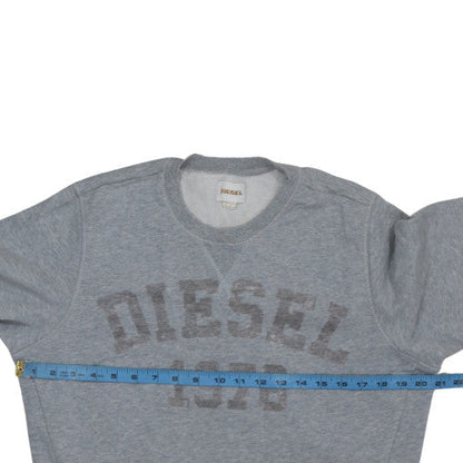 Mens UK Size S Diesel Grey Pullover Sweatshirt