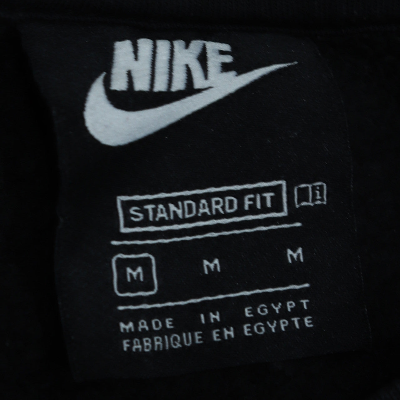 Mens UK Size M Nike Black Pullover Sweatshirt