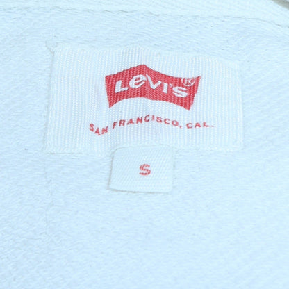 Womens UK Size S Levi's White Pullover Hoodie