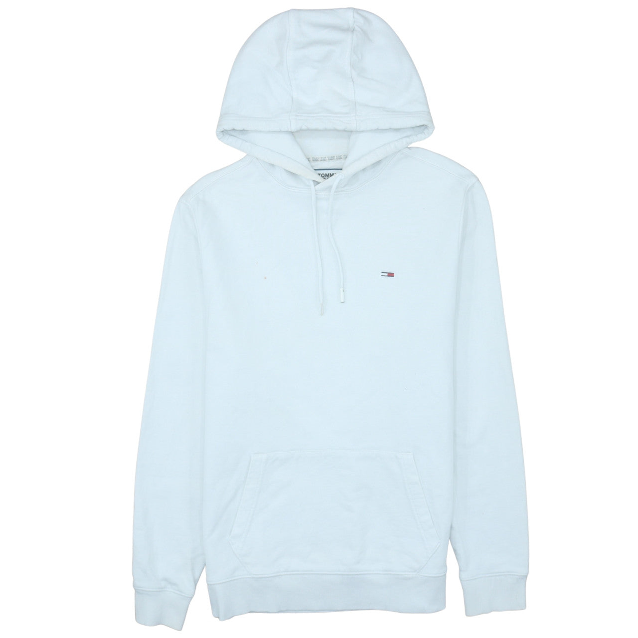 Mens UK Size L Tommy Jeans White Pullover Hoodie