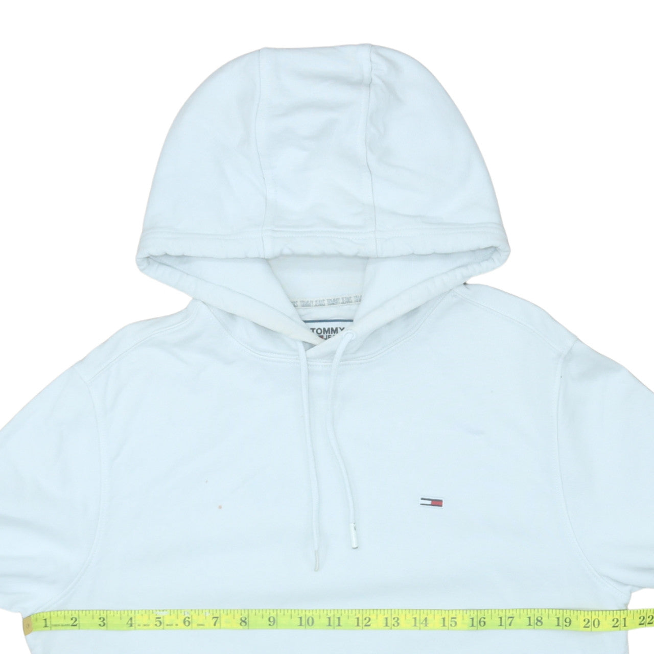Mens UK Size L Tommy Jeans White Pullover Hoodie