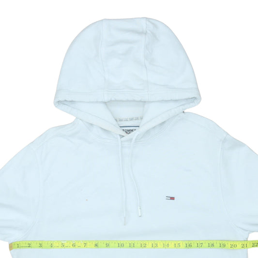 Mens UK Size L Tommy Jeans White Pullover Hoodie