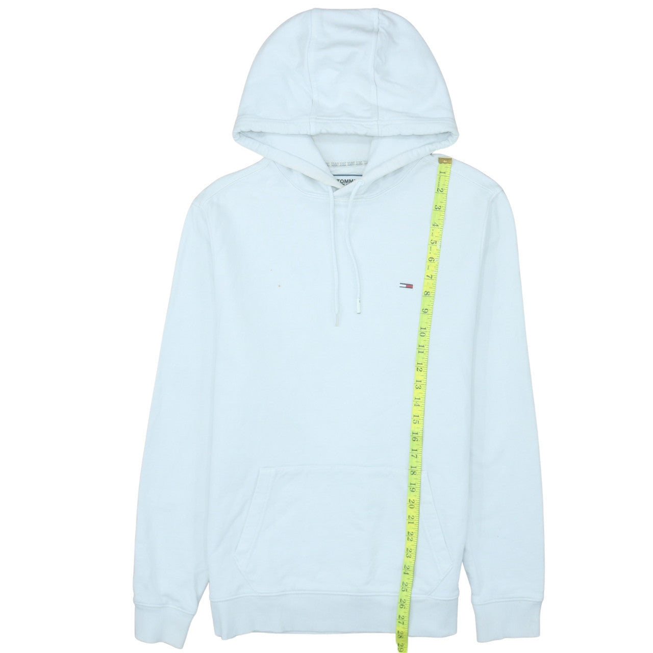Mens UK Size L Tommy Jeans White Pullover Hoodie