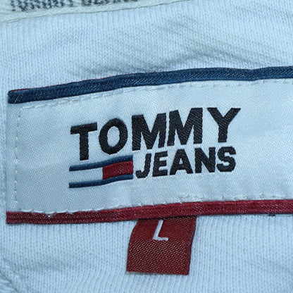 Mens UK Size L Tommy Jeans White Pullover Hoodie