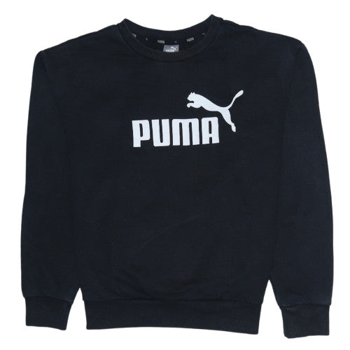 Womens UK Size XS PUMA Black Pullover Sweatshirt