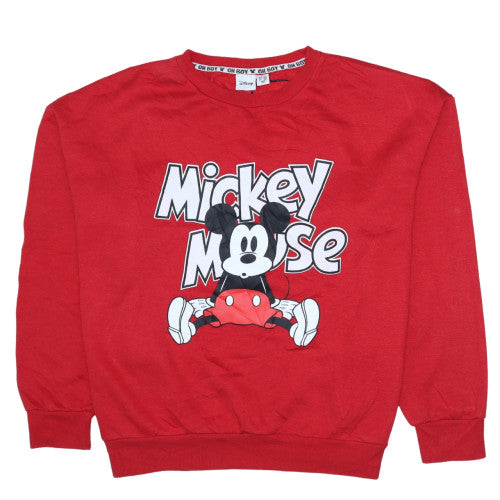 Womens UK Size XL Disney Red Pullover Sweatshirt