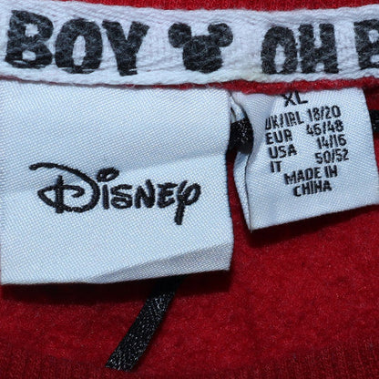 Womens UK Size XL Disney Red Pullover Sweatshirt