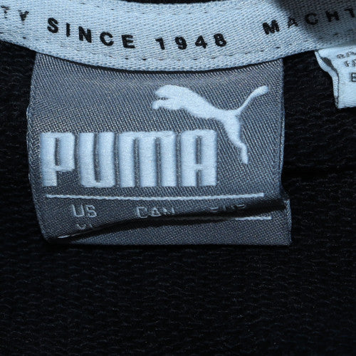 Puma Women’s Black Long Sleeve T-Shirt Dress M Sports Logo Casual