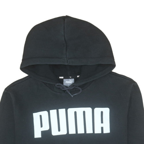 Womens UK Size M PUMA Black Pullover Hoodie