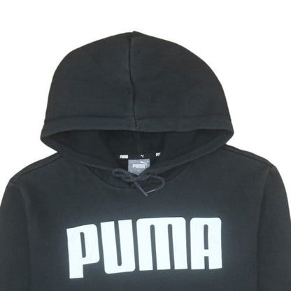 Womens UK Size M PUMA Black Pullover Hoodie