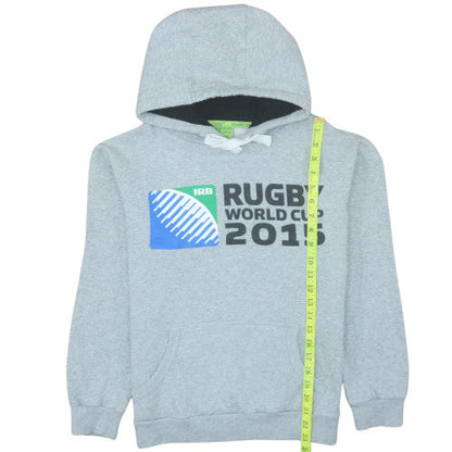 Teens UK Size S Rugby Originals Grey Pullover Hoodie