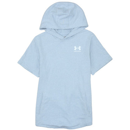Under Armour Boys Blue Short Sleeve Pullover Hoodie Size XL 158-170cm