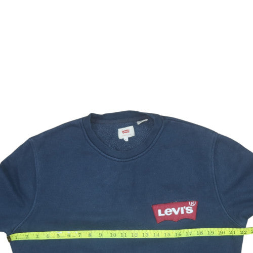 Mens UK Size M Levi's Blue Pullover Sweatshirt