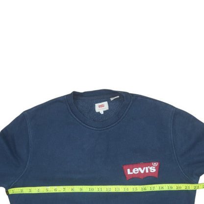 Mens UK Size M Levi's Blue Pullover Sweatshirt
