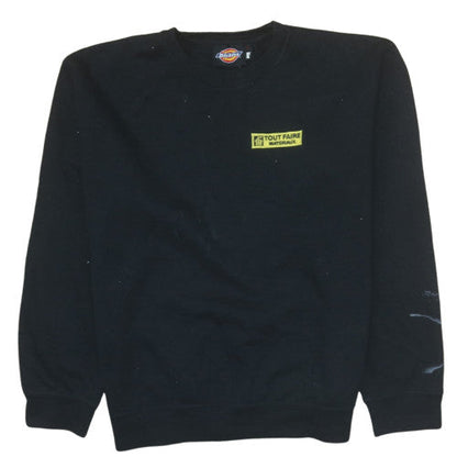 Mens UK Size L Dickies Black Pullover Sweatshirt