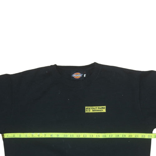 Mens UK Size L Dickies Black Pullover Sweatshirt