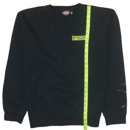 Mens UK Size L Dickies Black Pullover Sweatshirt